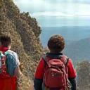 Group of friends touring